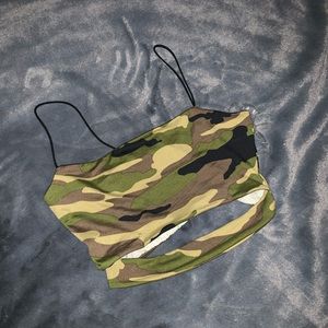 Camo Crop Tank
